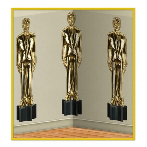 Goldengifts mpany Awards Night Male Statuettes Backdrop, 6PK GO194308